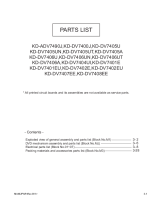 JVC KDADV-7490-J-Service-Manual-Part-List